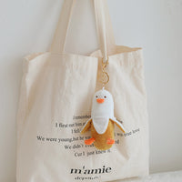 50CM Canard Banane Coussin+Pendentif en Peluche