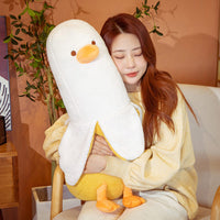 50CM Canard Banane Coussin+Pendentif en Peluche