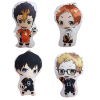 42CM Haikyu!! Yu Nishinoya/Yaku Morisuke/Tobio Kageyama/Kei Tsukishima Debout Coussin en Peluche