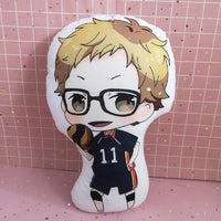 42CM Haikyu!! Yu Nishinoya/Yaku Morisuke/Tobio Kageyama/Kei Tsukishima Debout Coussin en Peluche