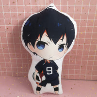 42CM Haikyu!! Yu Nishinoya/Yaku Morisuke/Tobio Kageyama/Kei Tsukishima Debout Coussin en Peluche