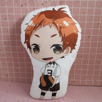 42CM Haikyu!! Yu Nishinoya/Yaku Morisuke/Tobio Kageyama/Kei Tsukishima Debout Coussin en Peluche