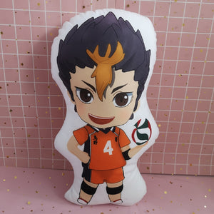 42CM Haikyu!! Yu Nishinoya/Yaku Morisuke/Tobio Kageyama/Kei Tsukishima Debout Coussin en Peluche