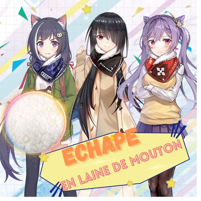 Anime Echarpe en laine de mouton