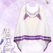 Anime Re: Zero Emilia Plaid à Capuche
