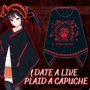 Date A Live Tokisaki Plaid à Capuche